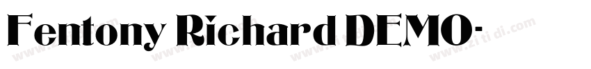 Fentony Richard DEMO字体转换
